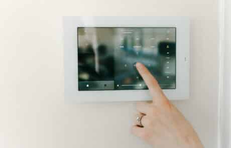 Fingering pressing security system touch pad