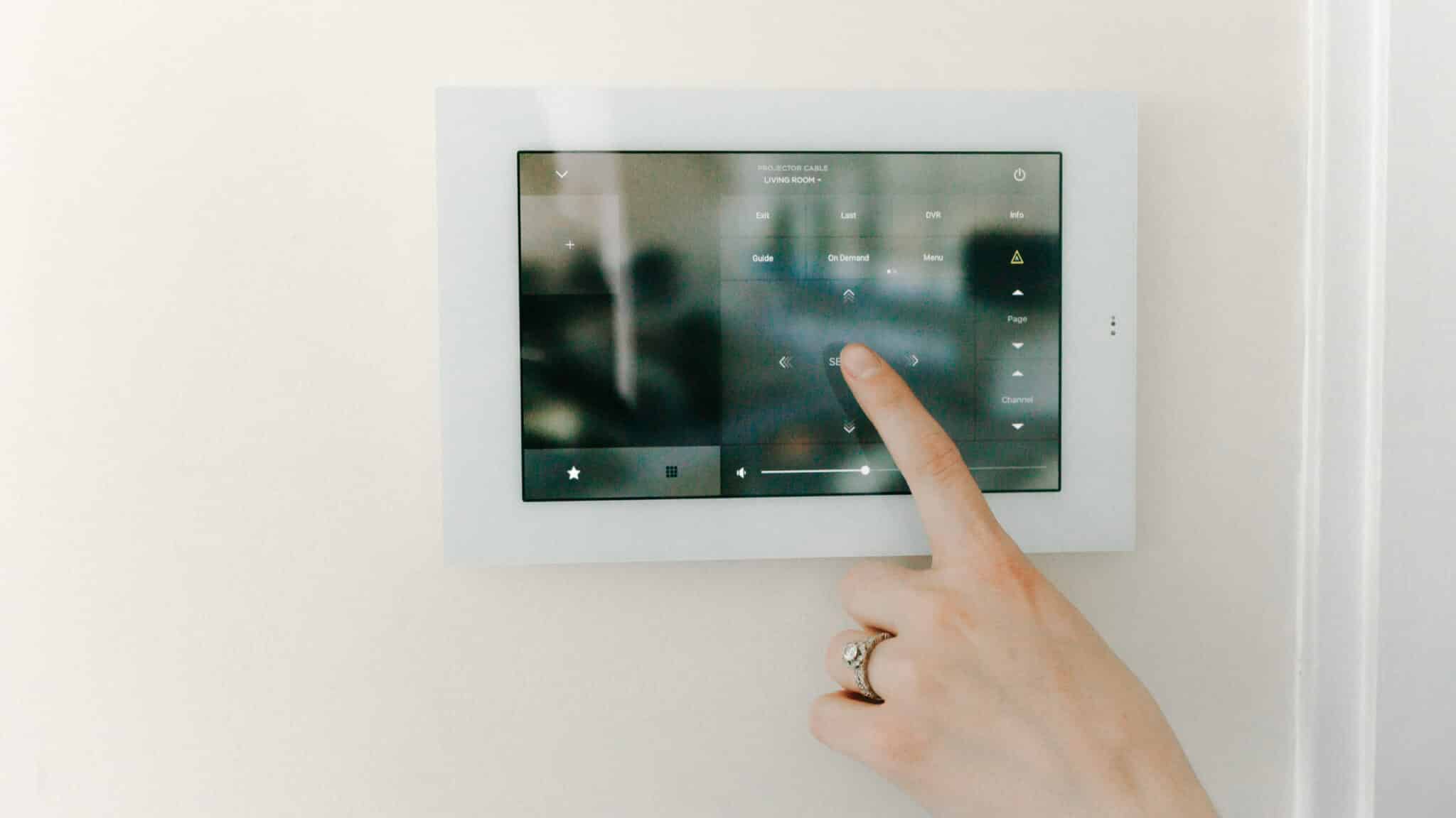Fingering pressing security system touch pad